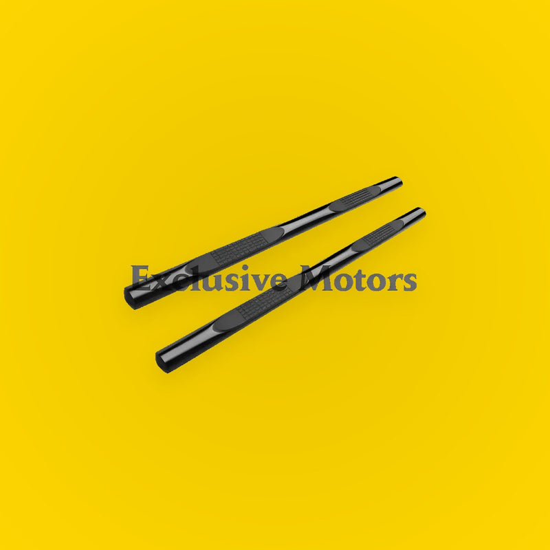 Side Step 4" Oval Tube Black for Toyota Hilux Revo