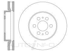 Protex Disc Rotor Front Toyota Hiace Gdh 19-On - DR13077