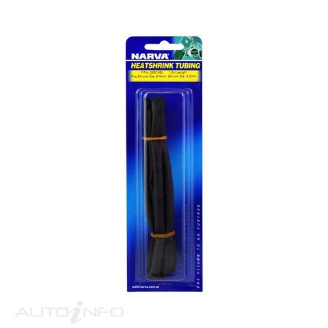 Narva Heat Shrink Black 6.4MM X 1.2M - 56616BL