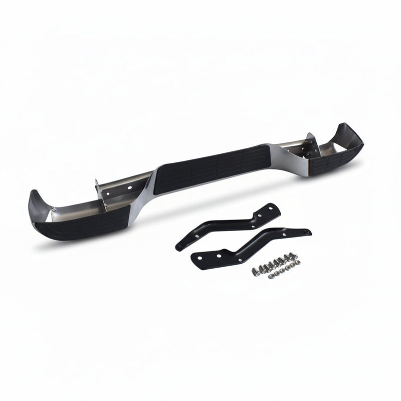 Toyota Hilux 2005–2015 Chrome Rear Step Bumper Bar With Brackets Suitable