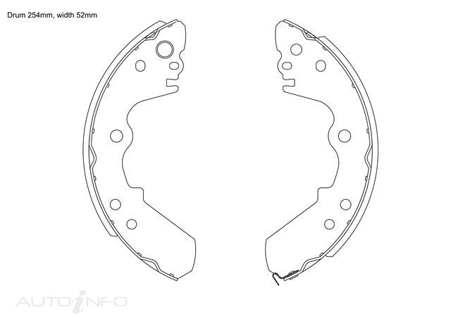 BNT Brake Shoes Rear Holden Honda Isuzu - K452