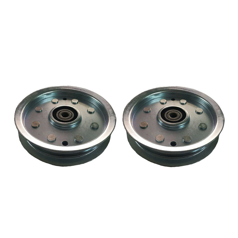 2x Flat Idler Pulley (Pair) to suit Cub Cadet MTD Ride-On Mowers — image 1