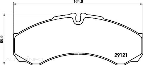 C-Plus Brake Pads Front Rear Ive Daily 78-On - MDB2026