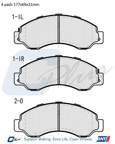 C-Plus Brake Pads Front Nissan Civic 93-On - DB959CP