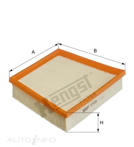 Hengst Air Filter Jaguar XF 2.0 2.0D Fpace - E1629L
