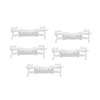 5x Roof Moulding Drip Rail Clips to suit Mitsubishi Triton 2005-2014 — image 1