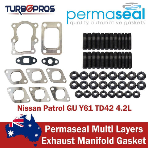 Nissan Patrol GU Y61 TD42 4.2L Permaseal Turbo&Exhaust Manifold Stud&Gasket