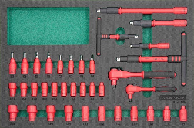 Jonnesway EV Socket Set EV 36PC 1000V - S03V3136SV