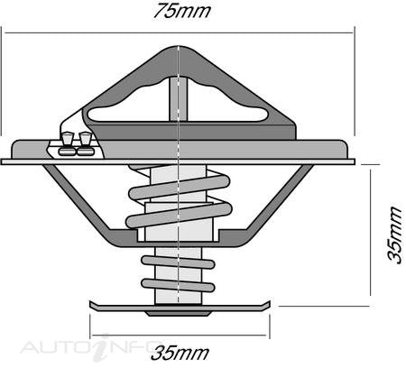 Tridon Thermostat Mitsubishi Can 4D30 4D31 4D32 - TT371-180