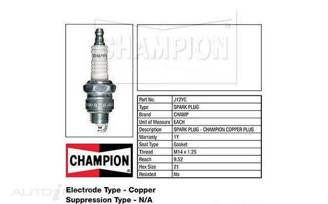 Champion Spark Plug Champion - J12YC