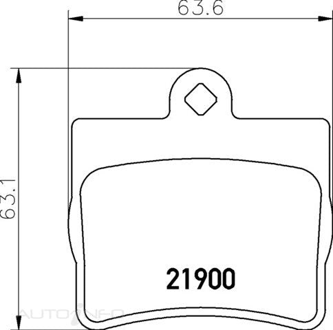 C-Plus Brake Pads Rear Mercedes-Benz 200 C E Cla - MDB1858