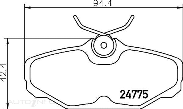 C-Plus Brake Pads Rear Ford Taur 96-On - MDB2384