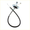 96cm short black rubber throttle cable with metallic silver housing and fittings for Nissan Lucino 200SX SE SE-R B14 1.6L
