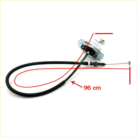 Black rubber coated 96cm short throttle cable with metal end fittings for nissan sentra sunny 1.6l 1990-2000