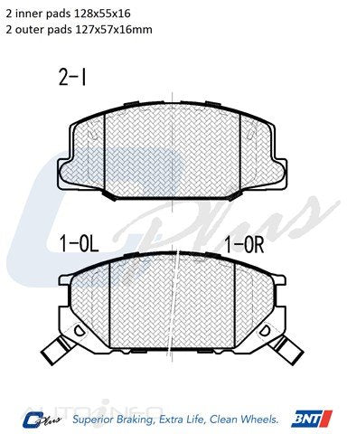 C-Plus Brake Pads Front Toyota Prev Estima - DB1208CP