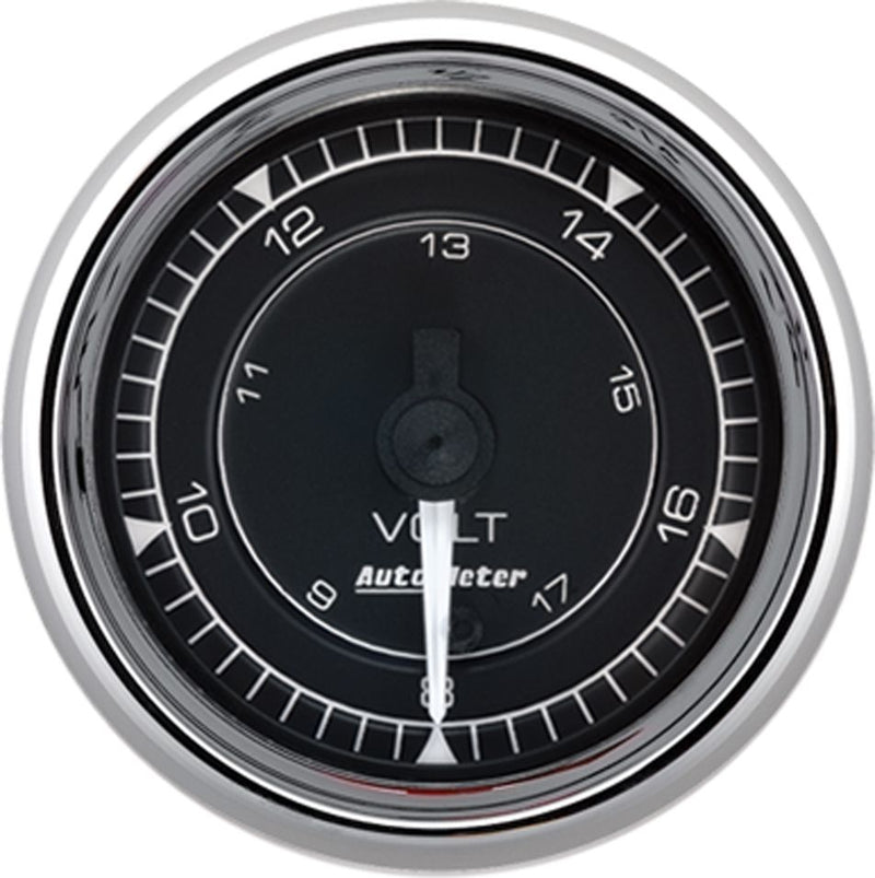 AutoMeter Chrono Chrome 2-1/16in Volts AU9791