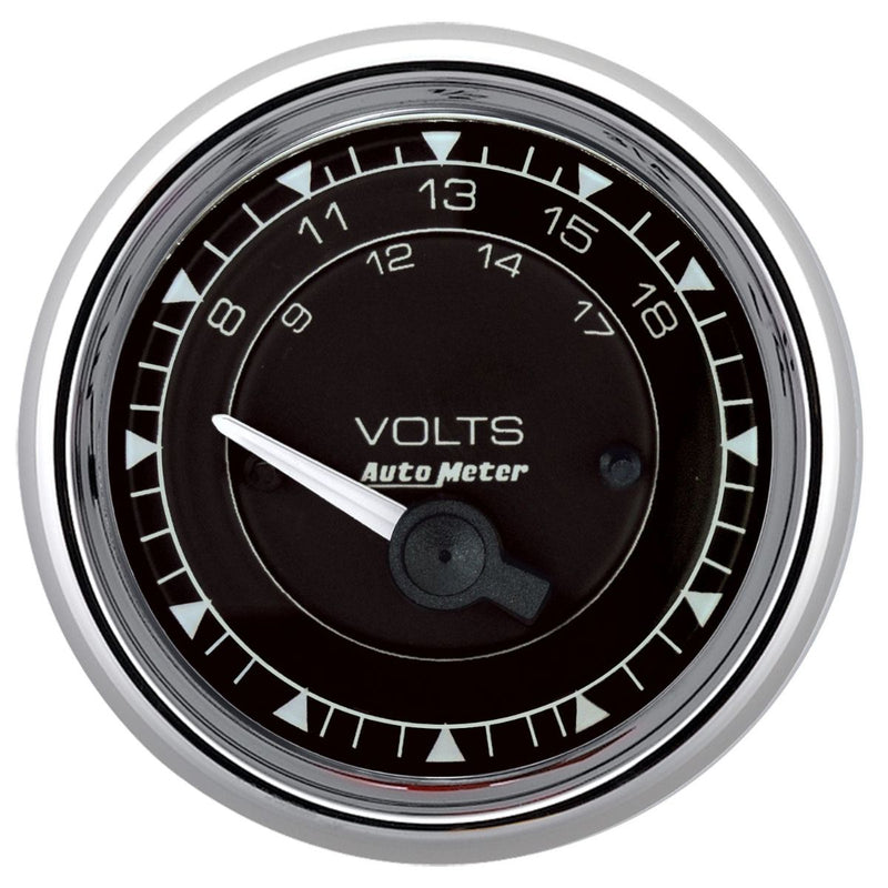 AutoMeter Chrono Chrome 2-1/16in Volts AU9792