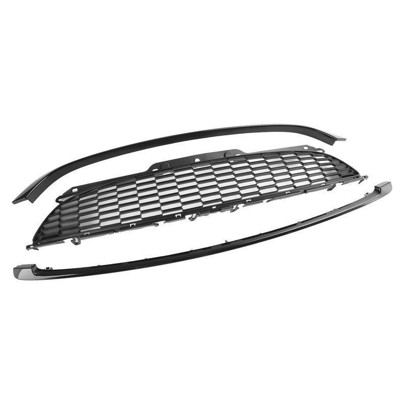 MINI R55 Cooper S JCW 08-14 3PCS Gloss Black Front Grille