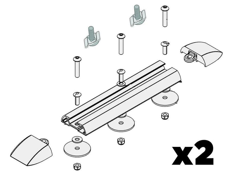 Yakima LNL Permanent Mount Kit - 2 Pack