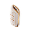 Beige TPU Remote Key Fob Case Cover to suit MG ZS EV — image 1