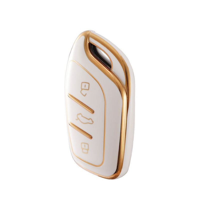 Beige TPU Remote Key Fob Case Cover to suit MG ZS EV — image 1