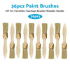 36PCS 1inch Chip Paint Brushes to suit DIY Art Varnishes Touchups — image 2