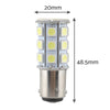 2x 12V BA15D LED White 27 SMD 5050 Indicator Signal Lights (Pair) to suit Universa — image 5