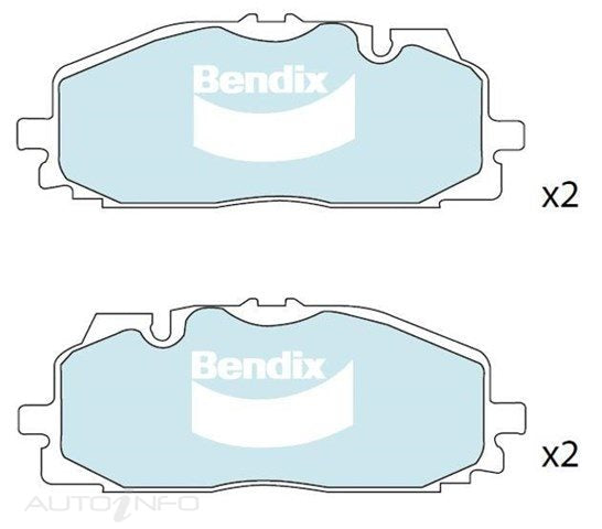 Bendix Brake Pads Euro Front Volvo CR7 - DB2504EURO+