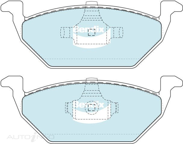 Bendix Brake Pads Euro Front Audi VW - DB1387EURO+