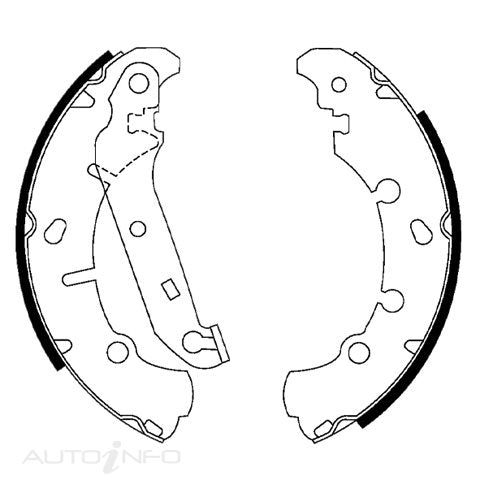 Bendix B/shoe Rear Ford Mazda - BS5001