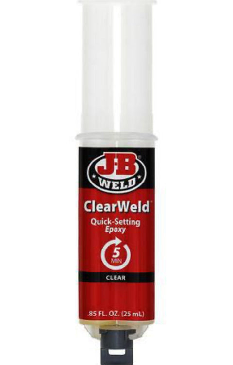 JB Weld ClearWeld Epoxy Adhesive Syringe Mixer 25ml - 50112