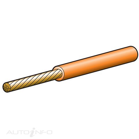 Narva Cable Sgle 4MM 25A 30M Orange - 5814-30OE