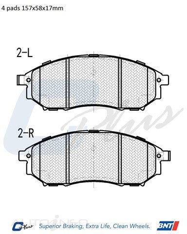 C-Plus Brake Pads Front Nissan Skyline Navara - DB1696CP