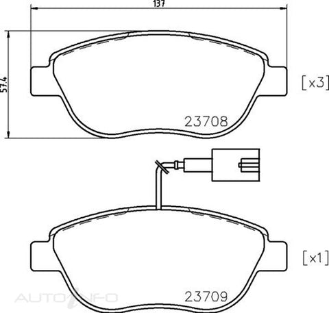 C-Plus Brake Pads Front Fiat Stilo 01-On - MDB2240