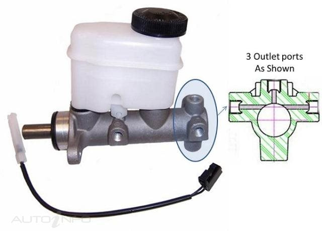 Protex Brake Master Cylinder for Cour PE 99-On06 - 210A0398