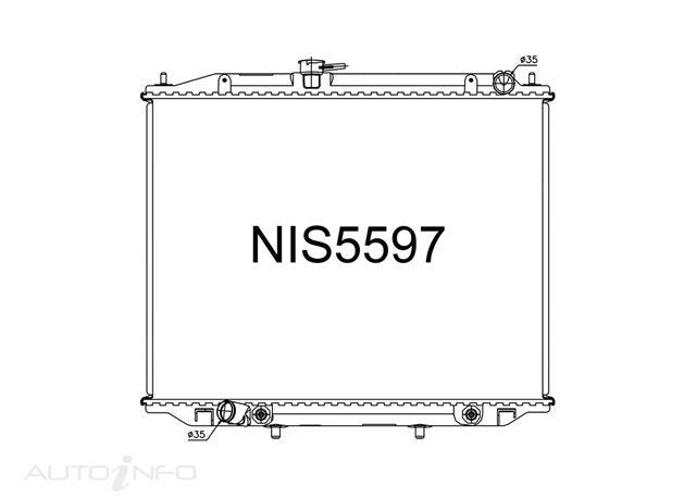 Fenix Radiators Radiator 02 UP Terrano - NIS5597-PA26A
