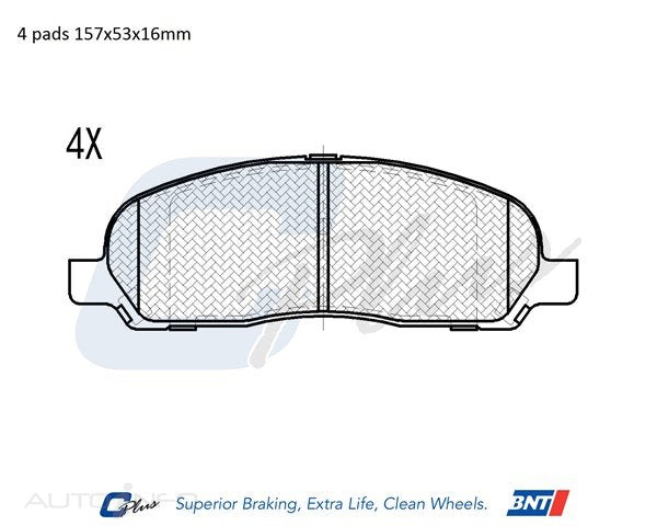 C-Plus Brake Pads Front Mitsubishi Rvr Char - DB9012CP
