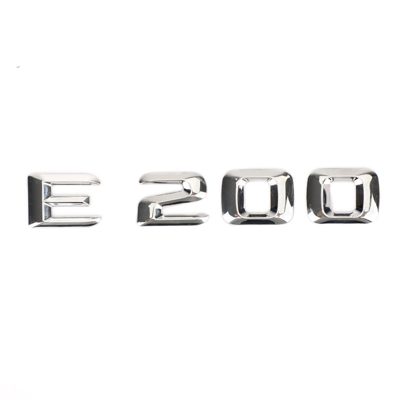 Mercedes E200 Chrome Trunk Emblem Decal (2010-2016)