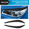 Carbon Fiber Style Headlight Eyebrow Trims Covers to suit Holden Clubsport — image 2