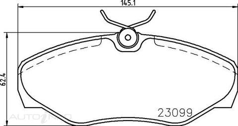 C-Plus Brake Pads Front Renault Traf II 01-On - MDB2159
