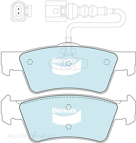 Bendix Brake Pads Euro Rear VW Tou 03-On - DB2201EURO+