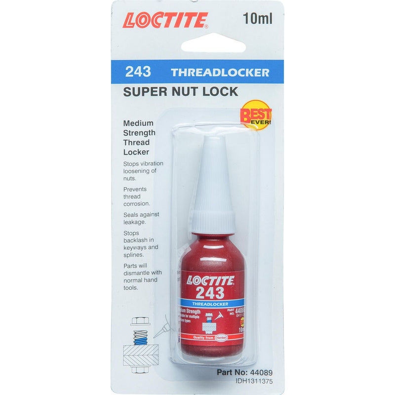 Loctite 243 Threadlocker Medium Strength 10ml 44089