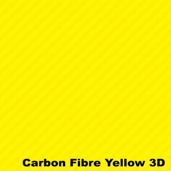 Autotecnica Yellow Carbon Fibre 3D Vinyl Car Wrap