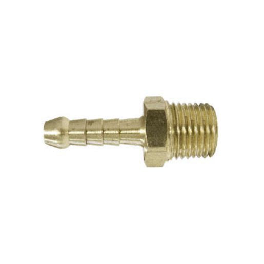 TubeFit Barb Fitting Brass 1/8" Bspt x 1/4" Hose 06003