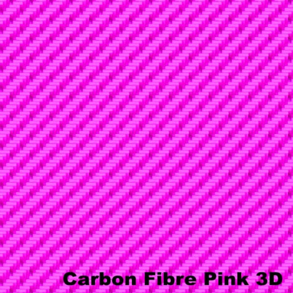 Autotecnica Pink Carbon Fibre 3D Vinyl Car Wrap 152x152cm