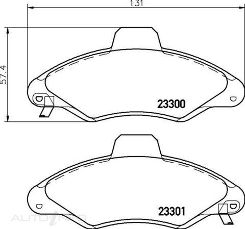 C-Plus Brake Pads Front Ford Escape MK3>6 - MDB1842