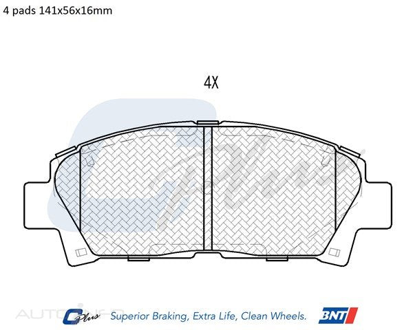 C-Plus Brake Pads Front Toyota Corolla Corona - DB1352CP