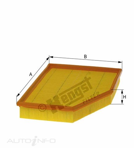 Hengst Air Filter CA10022 Bmw 5 Series 05-On - E720L