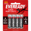 Eveready AA Battery Super Heavy Duty 4Pk 1215BP4