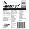 Eveready C Size Battery Super Heavy Duty 2Pk 1235BP2